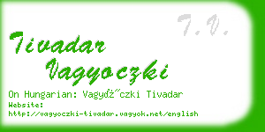 tivadar vagyoczki business card